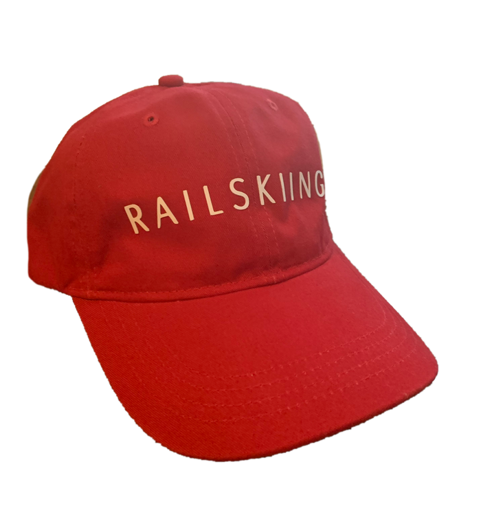 Red RAILSKIING Hat