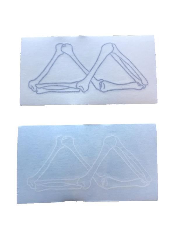 Muted Sticker - Skeleton Bones