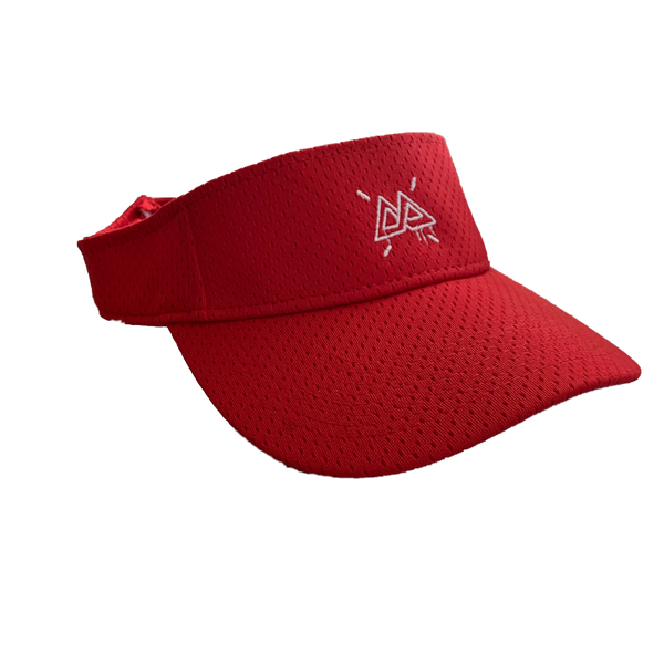 Red Golf Visor