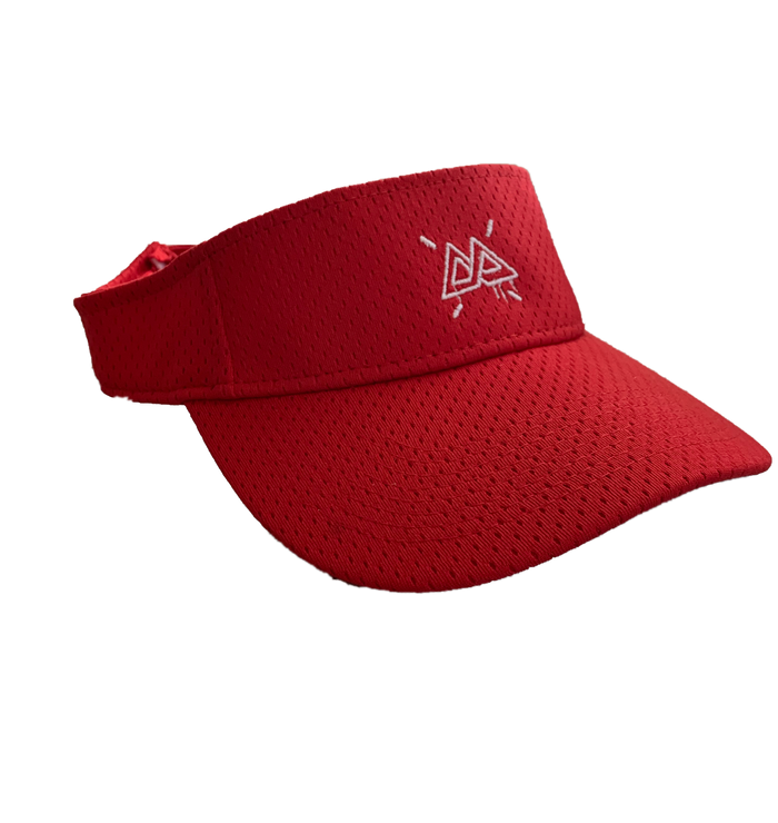 Red Golf Visor