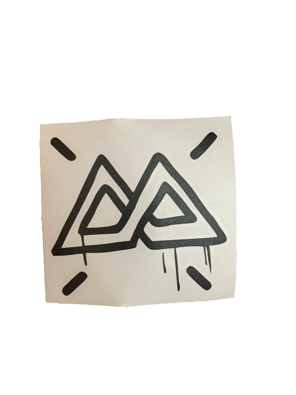 Drip Muted Sticker Black