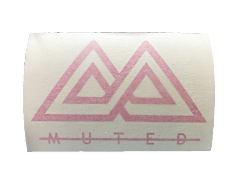 Muted Sticker - Pink