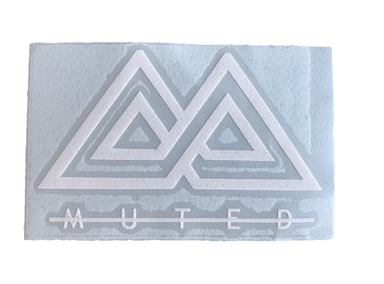 Muted Sticker - White