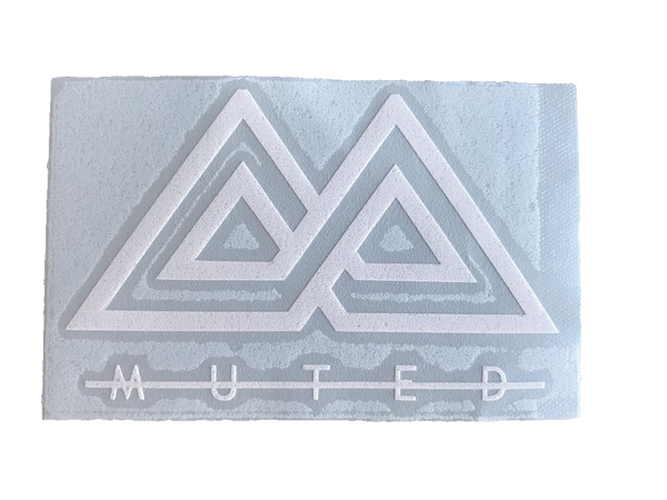 Muted Sticker - White